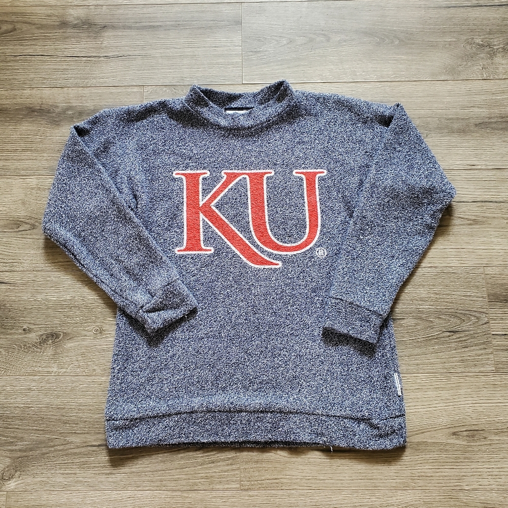 Kansas Jayhawks Woolly Threads Sweater Made In USA Womens Medium